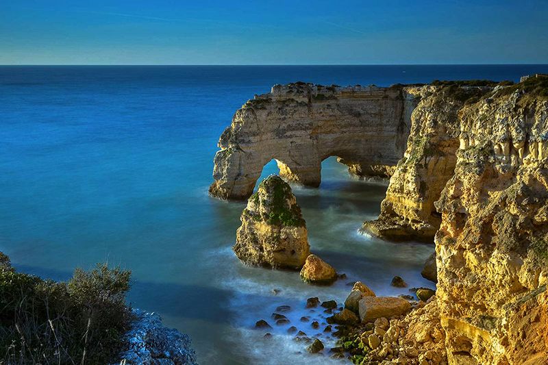 Marinha beach en el Algarve